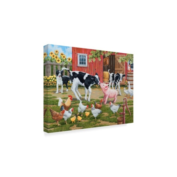 William Vanderdasson 'Meeting New Friends' Canvas Art,14x19